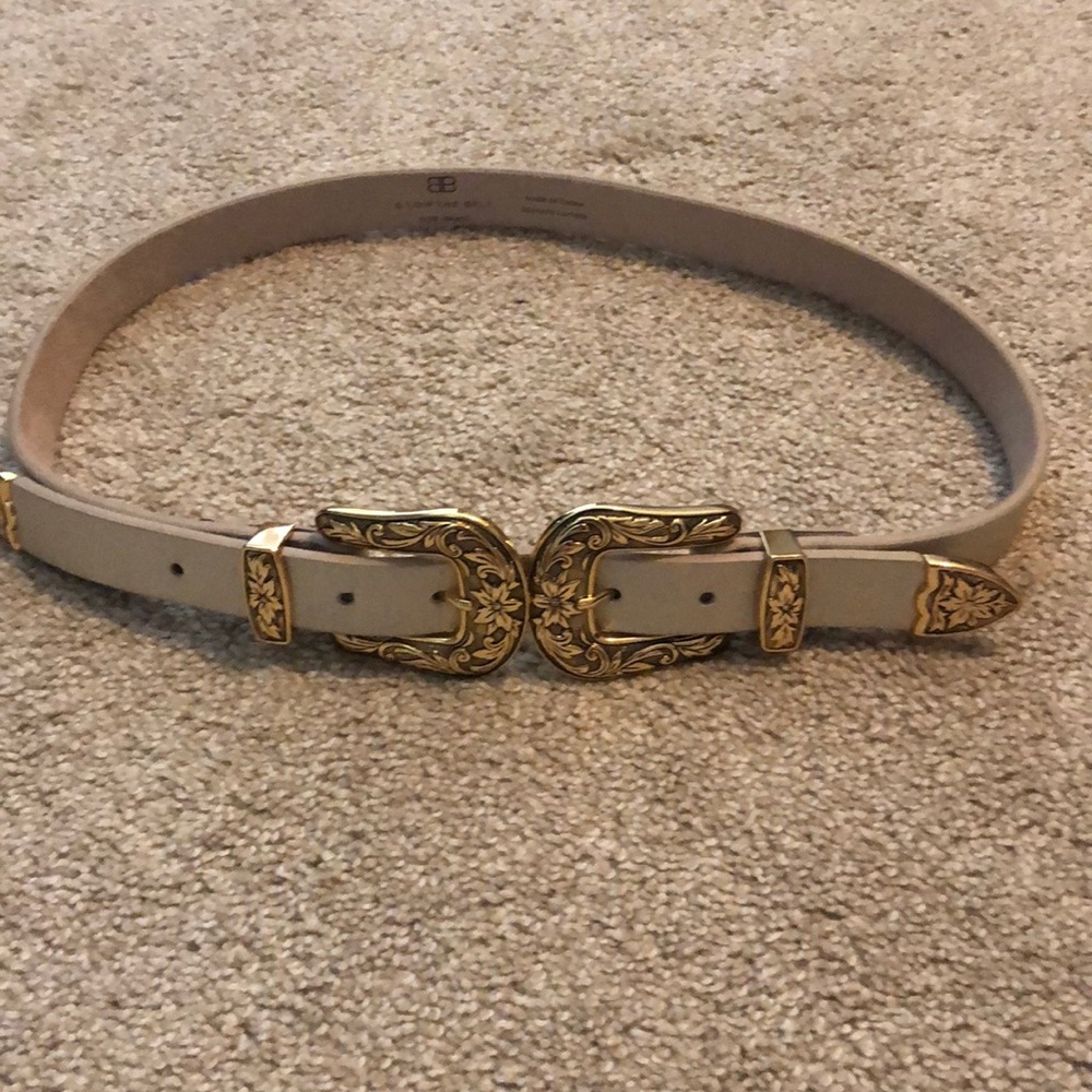 B Low the belt size small double buckle belt-nwot